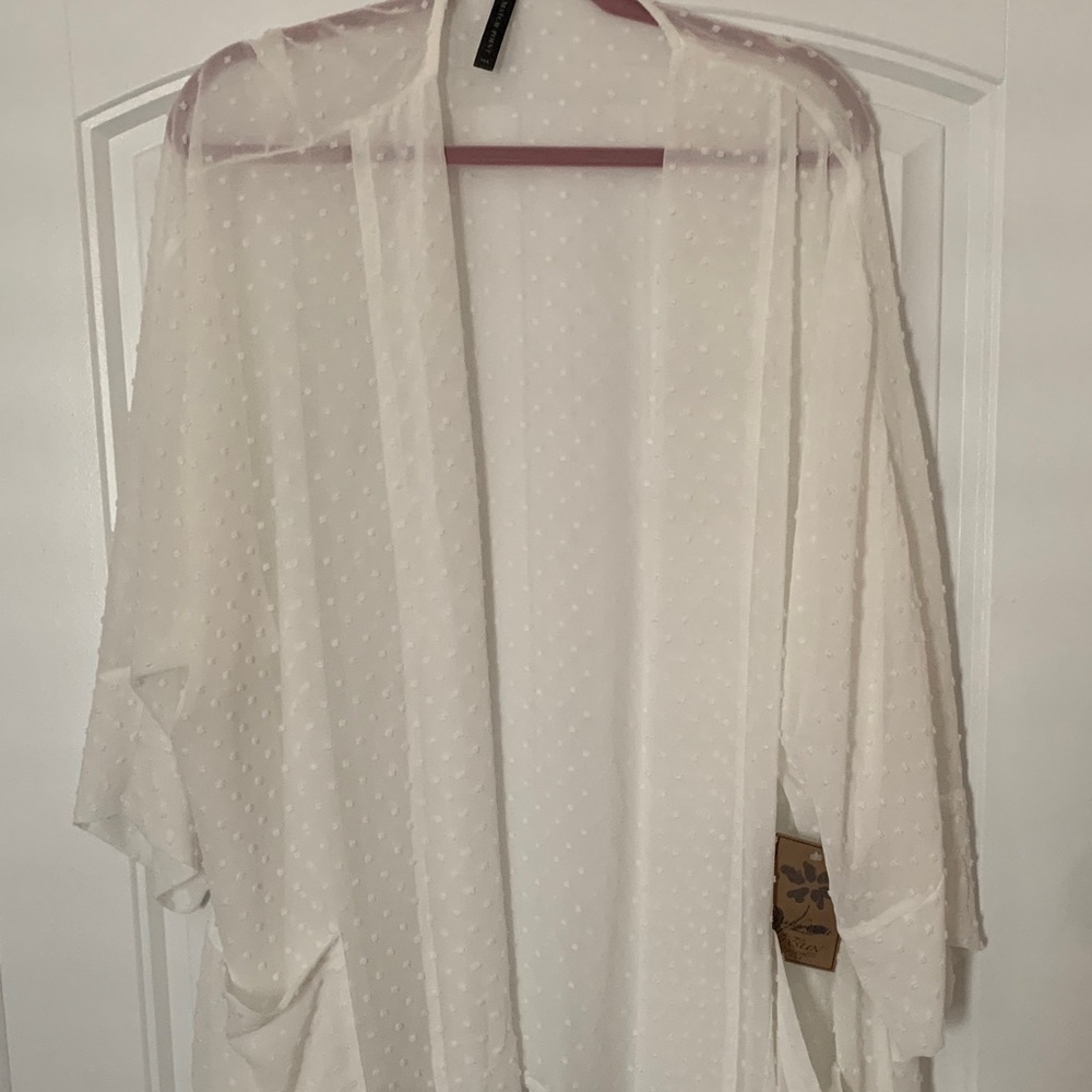 Elegant White Sheer Women's Top